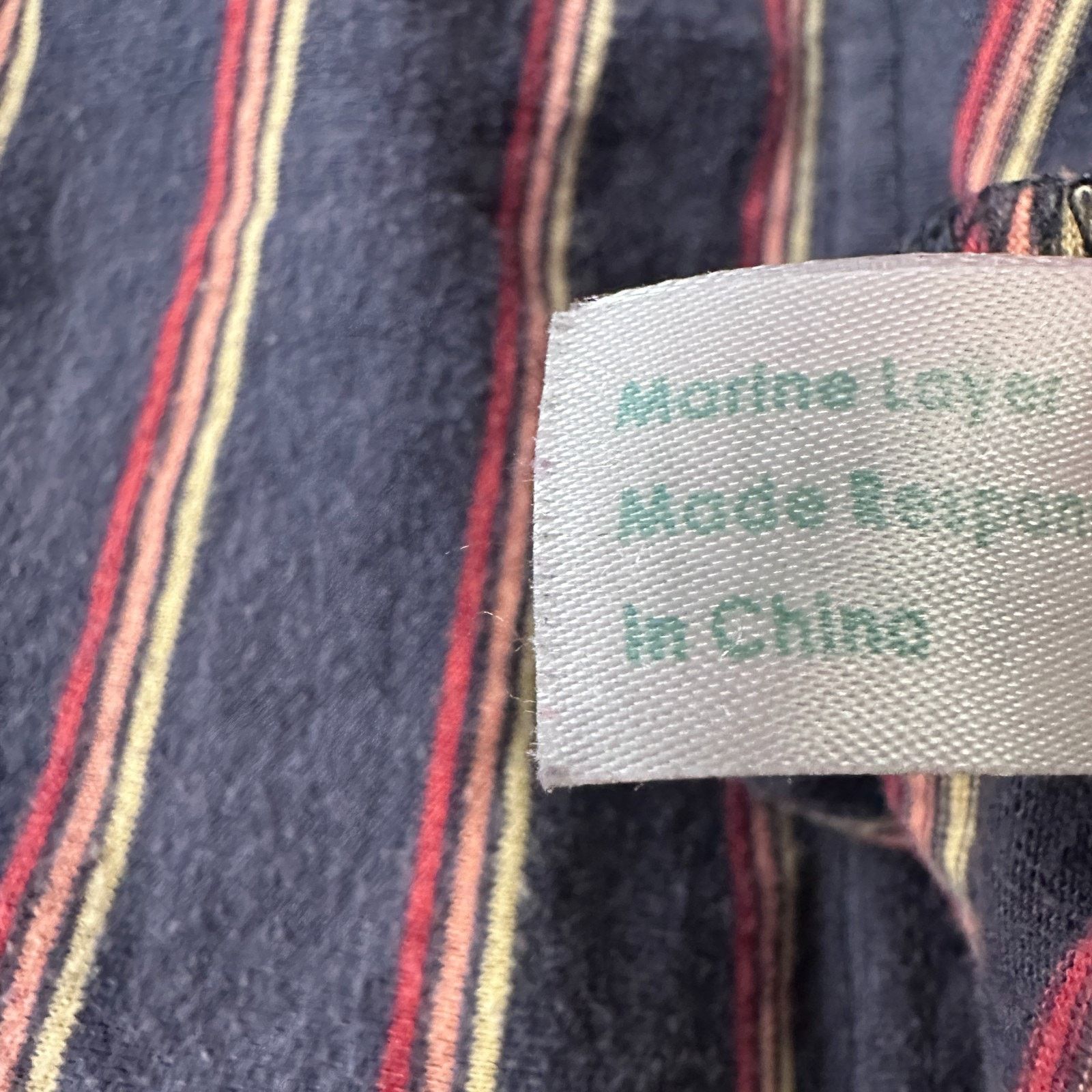 Marine Layer Marine Layer Re-Spun T-Shirt Men M/L Blue Striped Crew Neck Size US M / EU 48-50 / 2 - 7 Thumbnail