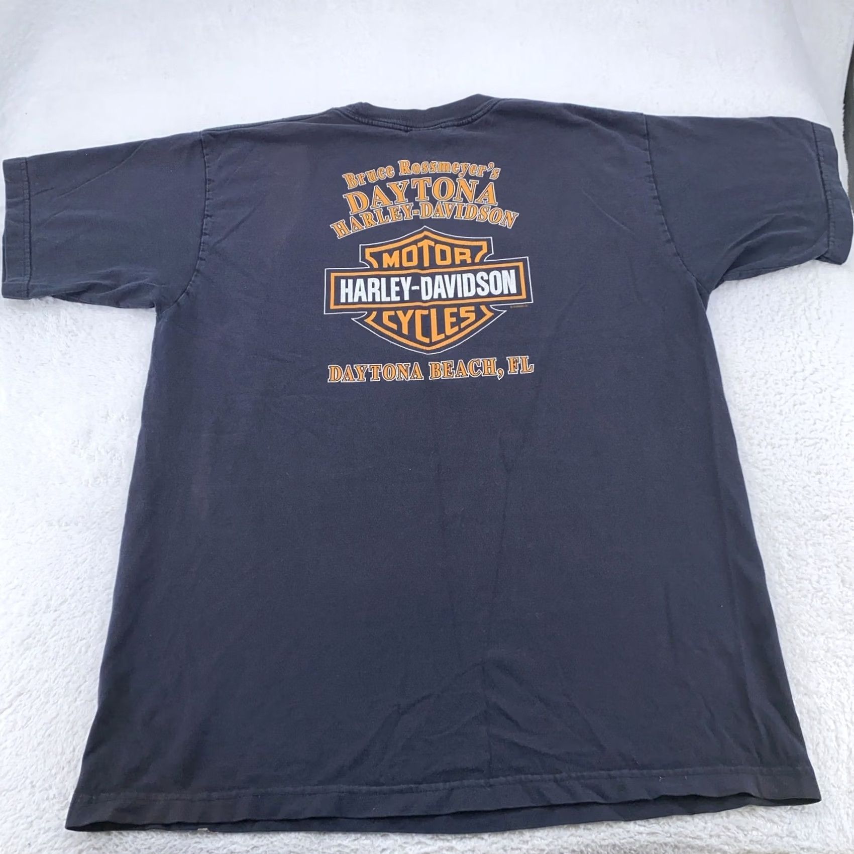 Harley Davidson VINTAGE Harley-Davidson Shirt Mens XL Daytona Bike Week Bruce Rossmeyer USA Motorcycle Size US XL / EU 56 / 4 - 4 Thumbnail