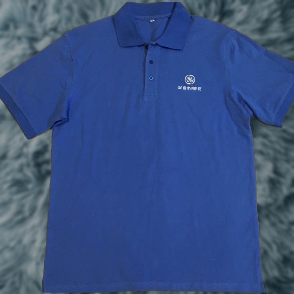 Vintage VINTAGE GE Promo Polo Shirt General Electric Energy Planet Aerospace Tech 90s Shirt Mens L Blue 90s GE Promo Polo Shirt Size US L / EU 52-54 / 3 - 1 Thumbnail