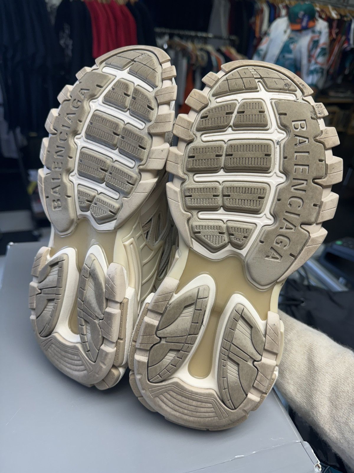 Balenciaga Track.2 Trainer Nude / Metallic Sneakers Size 41 Low Top Sneakers