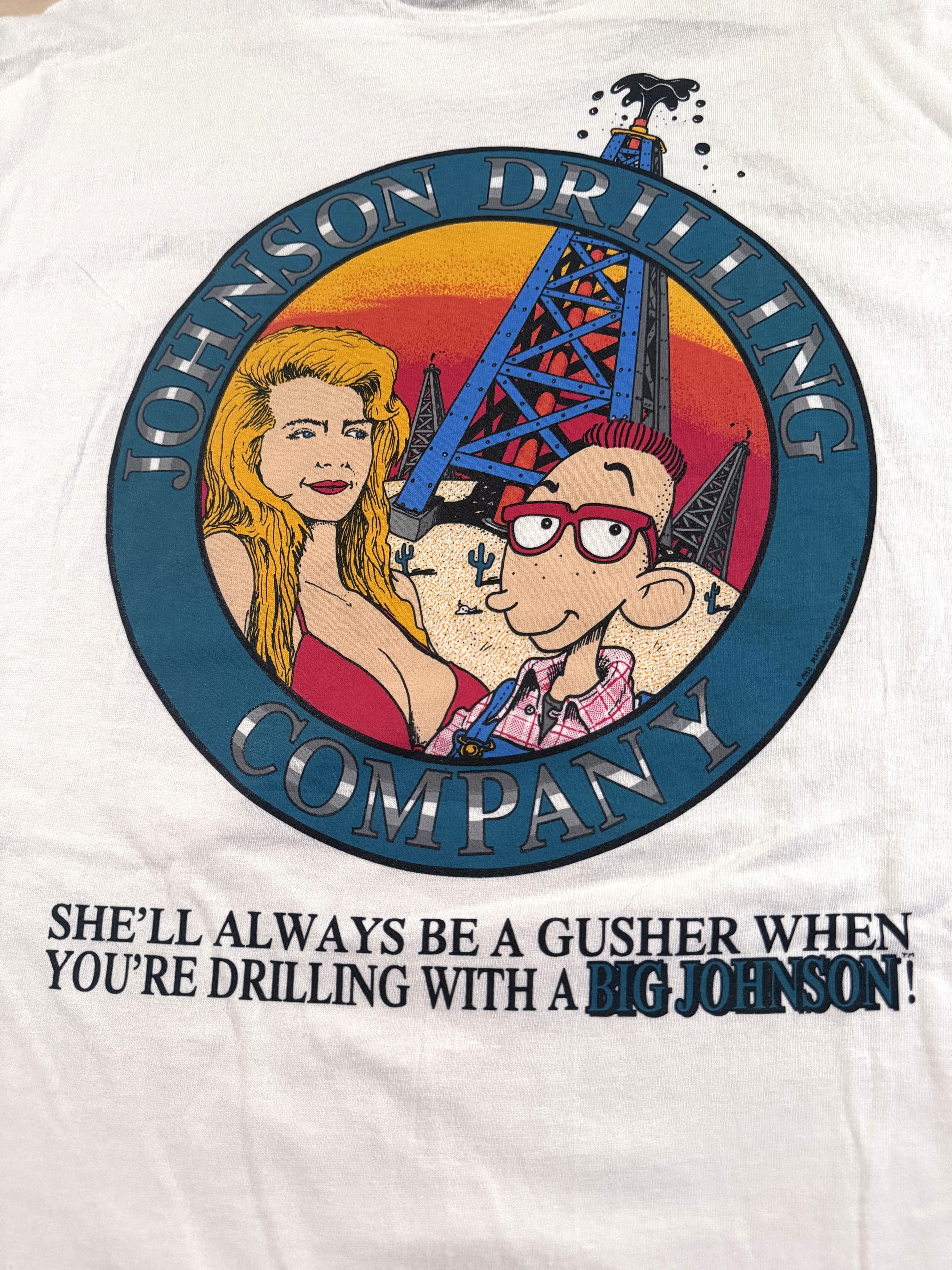 Vintage Big Johnson Oil Drilling L 1992 Vintage Shirt Rare 1 of 1 Size US L / EU 52-54 / 3 - 1 Thumbnail