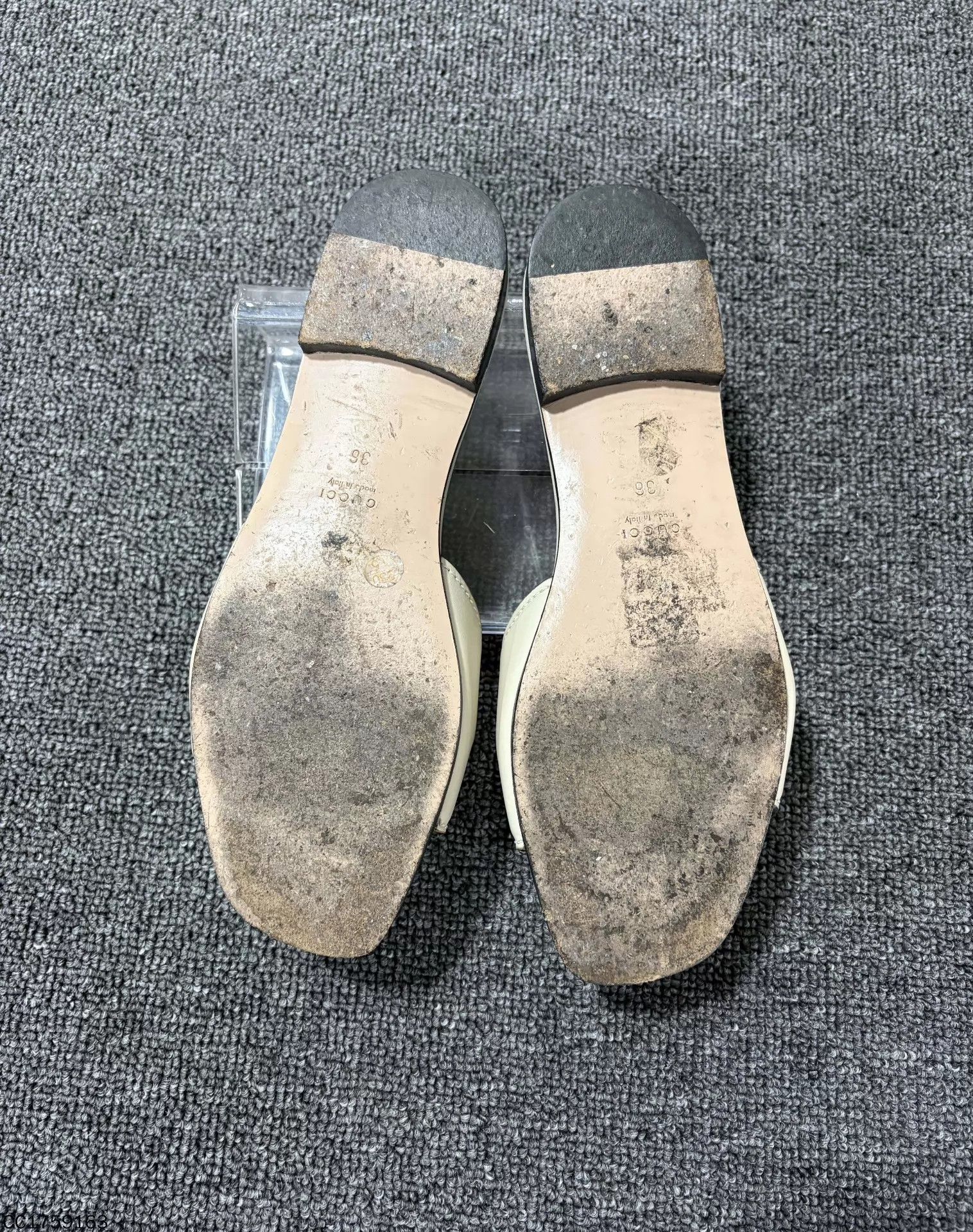 Gucci GUCCI Double G cutout macaron green slides women's 36 Size US 5.5 / IT 35.5 - 5 Thumbnail