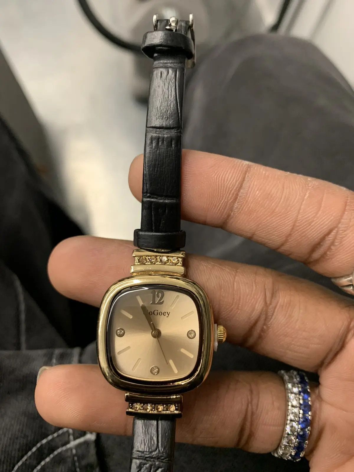 Vintage 90s vintage retro luxury style gold leather watch Size ONE SIZE - 5 Thumbnail
