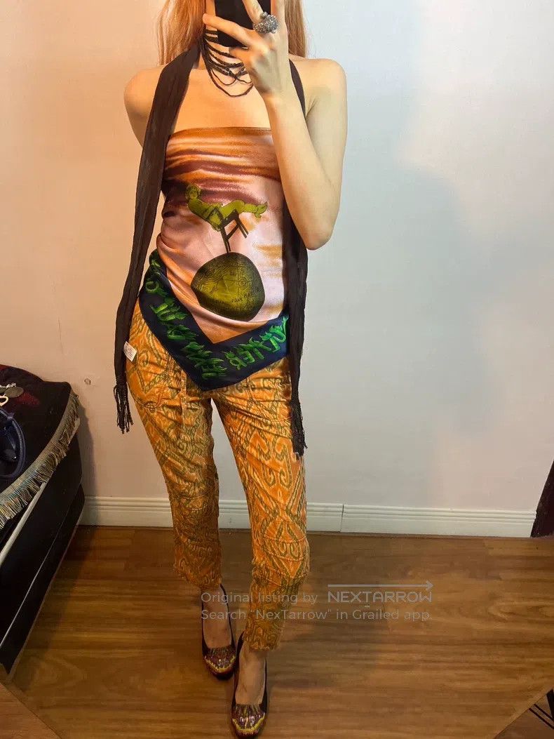 Dries Van Noten Dries Van Noten Silk Crop Pants Size 35" - 9 Thumbnail