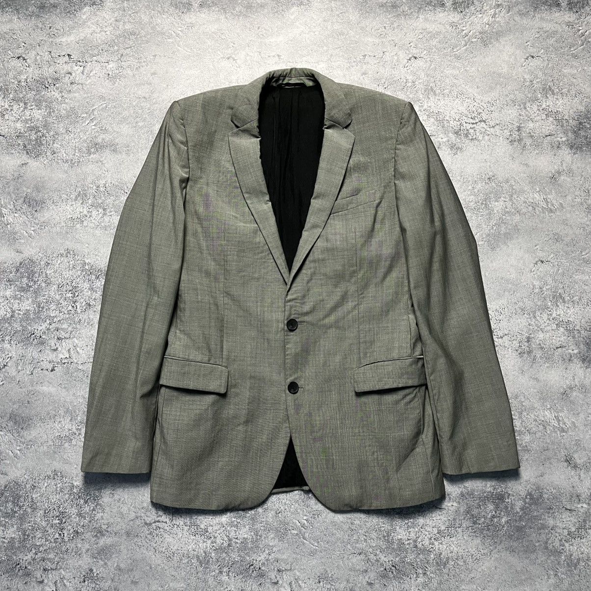 Designer × Hugo Boss Hugo Boss Grey Wool Blazer Jacket Luxury Classic Formal Size 42L - 1 Thumbnail
