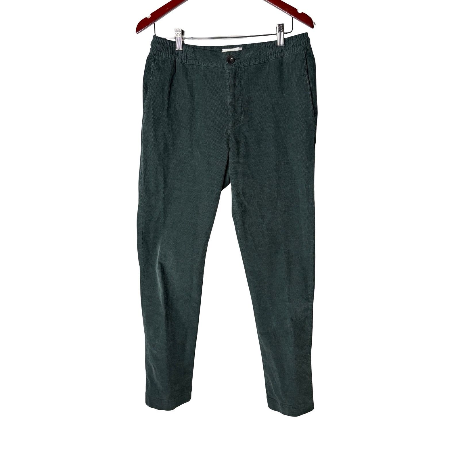 Mr P. MR P. Phillip Straight-Leg Cotton-Corduroy Trouser green Size US 32 / EU 48 - 2 Thumbnail