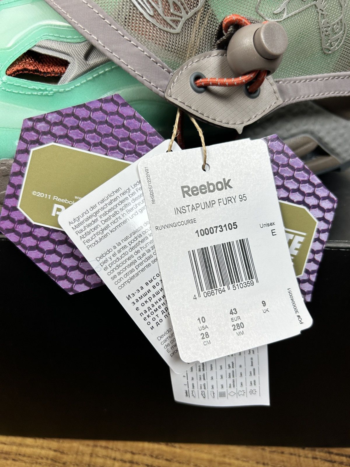 Reebok Instapump Fury 95 x Happy99 Hint Mint Sneakers