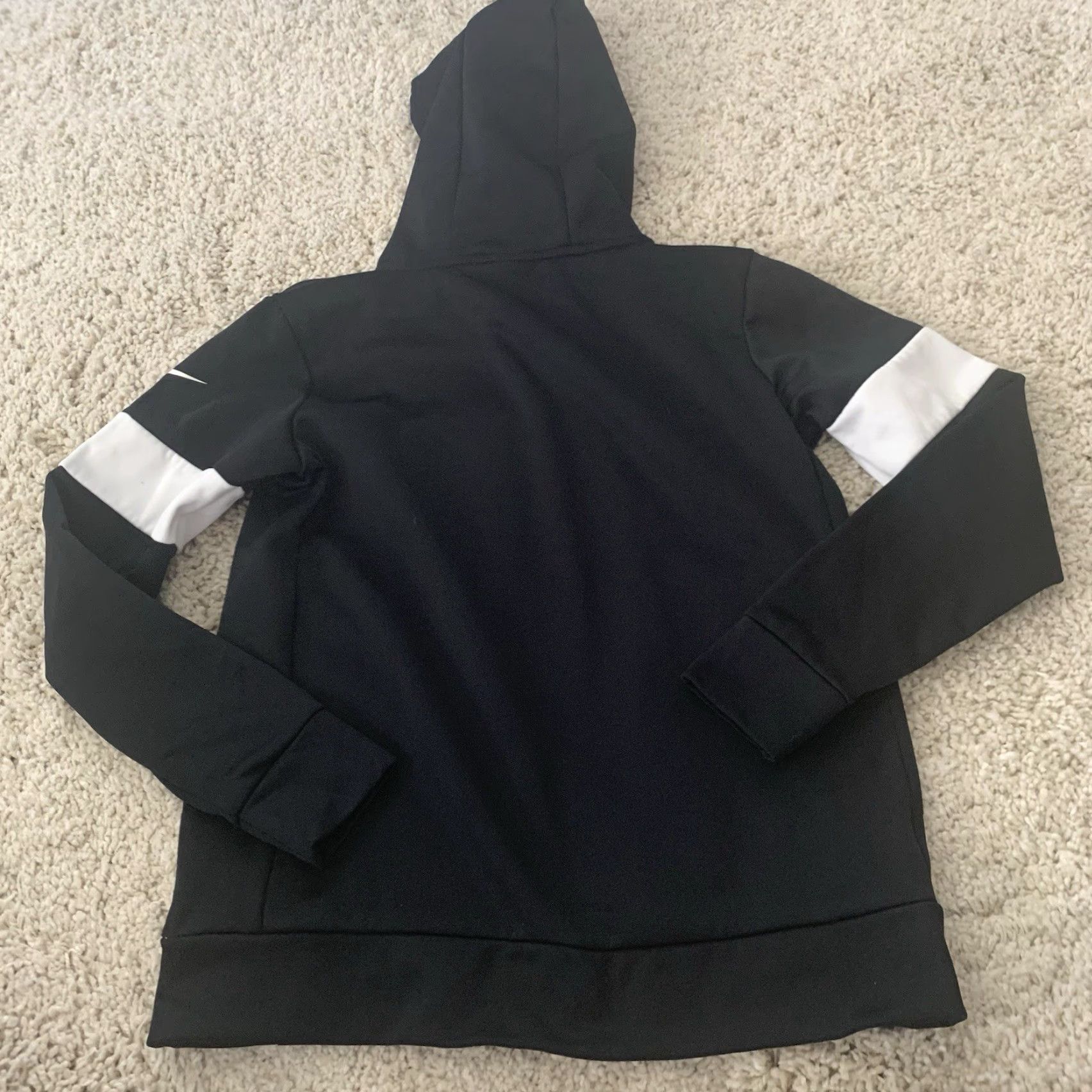 Nike Nike Hoodie Womens Small Black Graphic Logo Pullover Sweatshirt Regular Fit Pockets Hooded Logo Breathable All Seasons Size S / US 4 / IT 40 - 5 Thumbnail