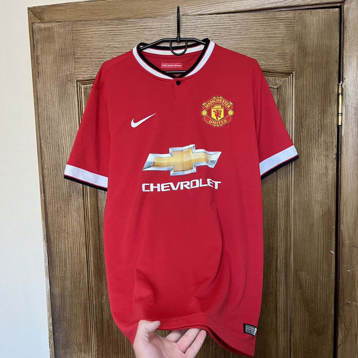 Nike Vintage Nike Manchester United Jersey 2014 t-shirt Size US L / EU 52-54 / 3 - 2 Thumbnail