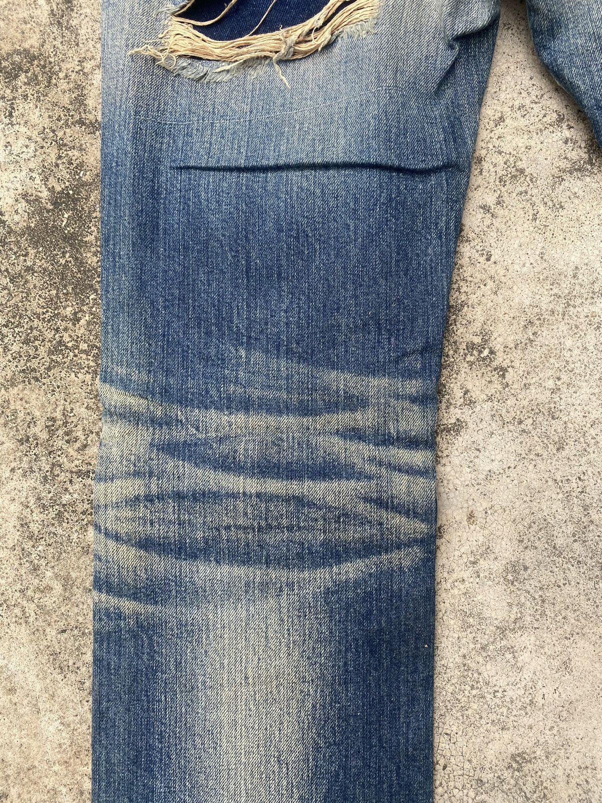 JACKROSE × Japanese Brand Flare Jeans Jackrose Distressd Clawkmark Boro Bootcut Size US 30 / EU 46 - 16 Thumbnail