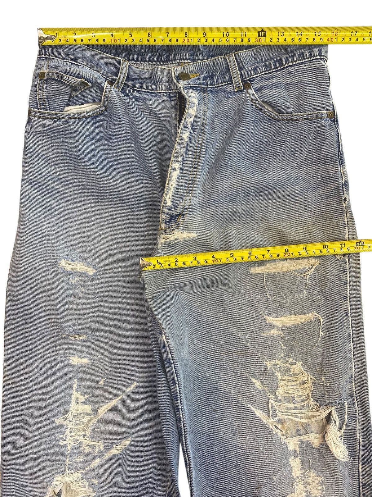 Japanese Brand Japanese Brand Distressed Light Wash Style Loose Jeans Size US 32 / EU 48 - 5 Thumbnail