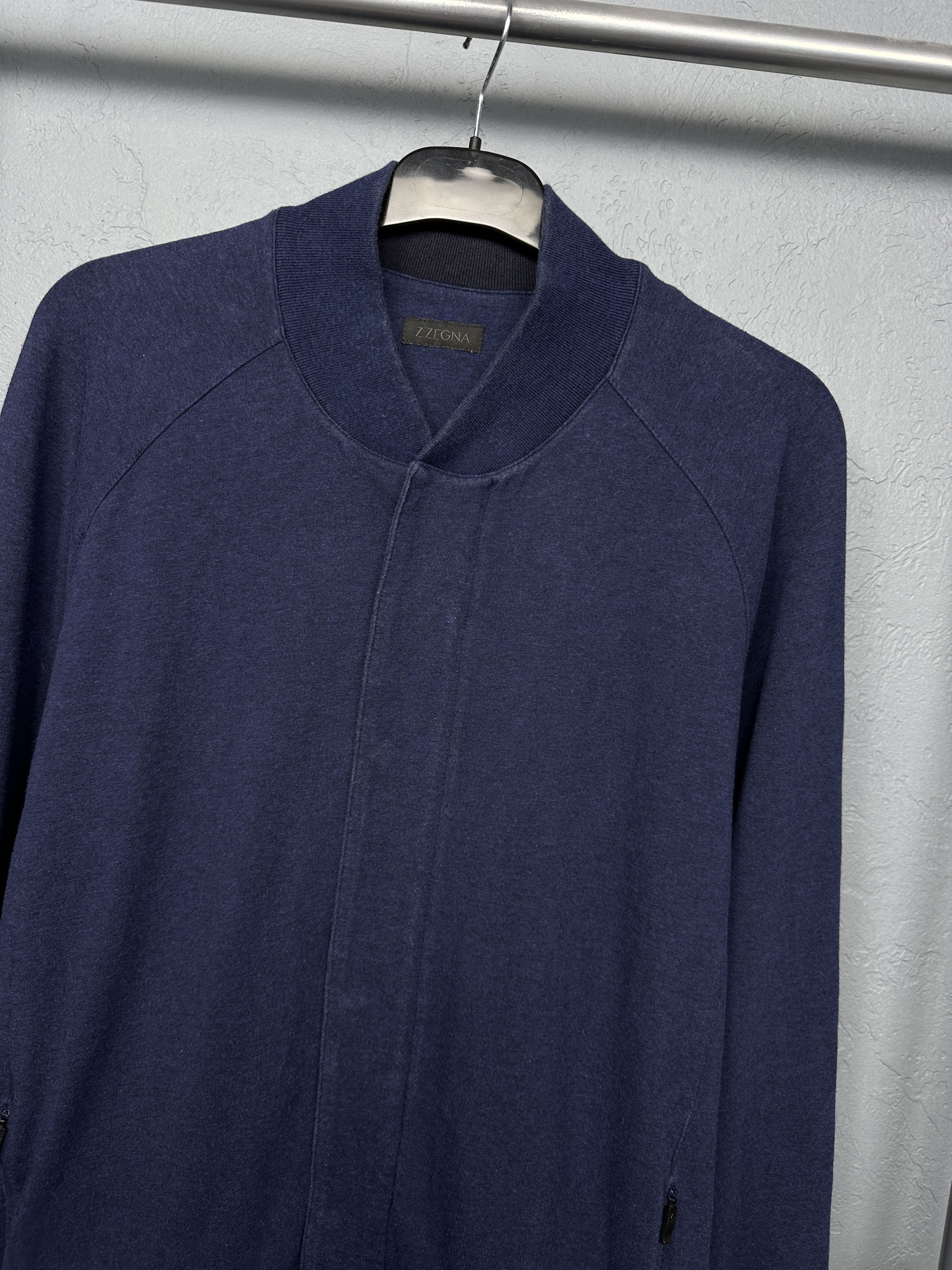 Z Zegna Z Zegna Mens Cotton - Modal Bomber Jacket Size US XL / EU 56 / 4 - 2 Thumbnail