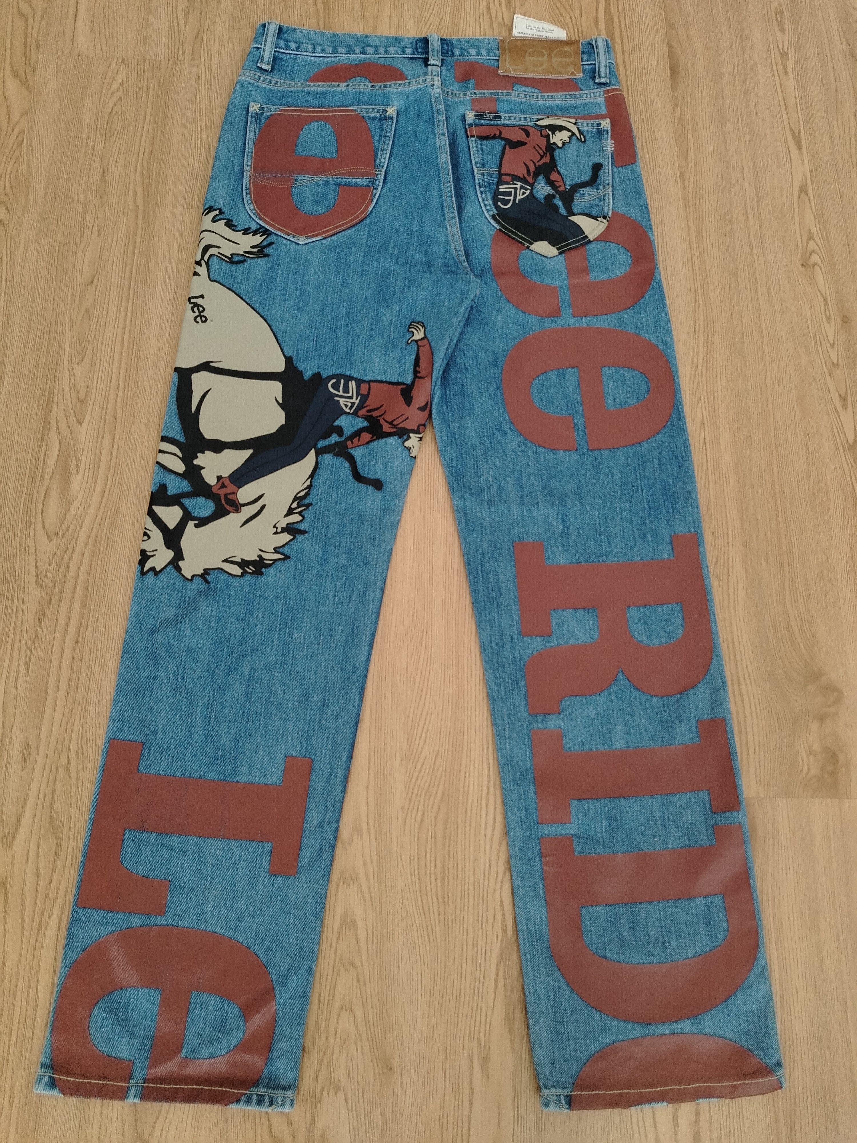 Lee × Vintage Lee Riders 101 Jeans Banner Vintage Limited Edition Size US 33 - 18 Thumbnail