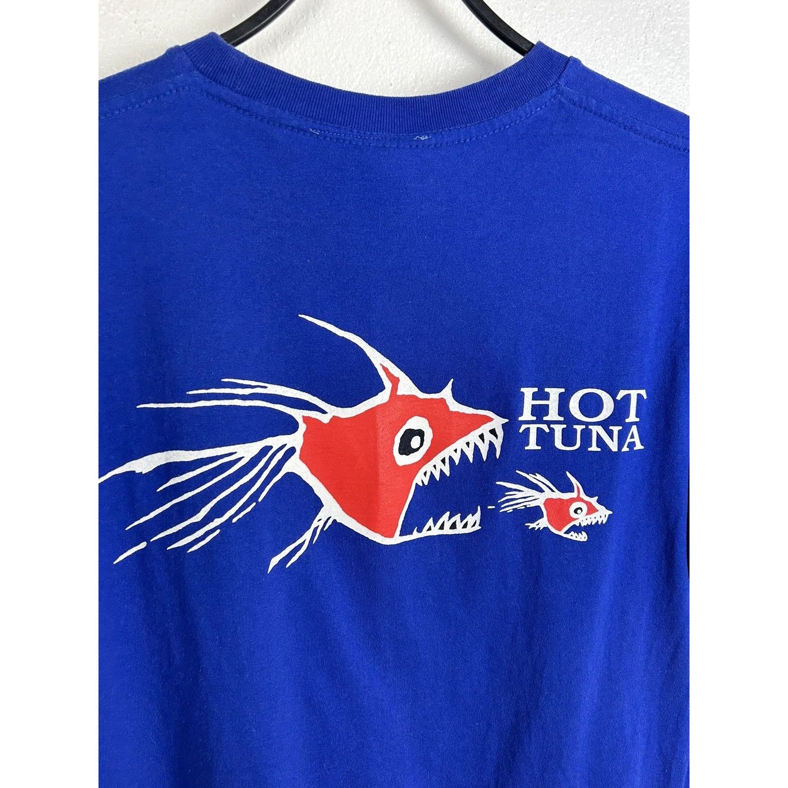 Hot Tuna 90s Vintage Hot Tuna Piranha Fish Surfing Gear T-Shirt Size US M / EU 48-50 / 2 - 2 Thumbnail