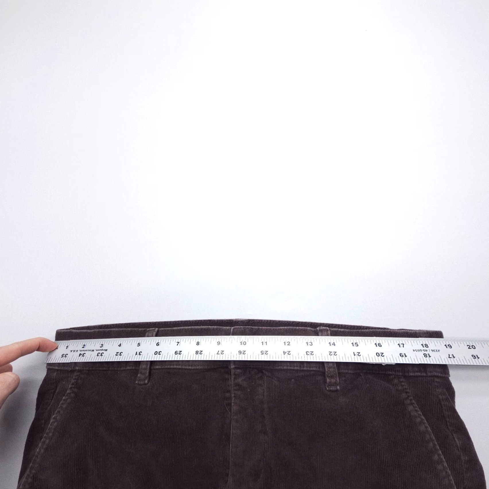 Torrid Torrid Bootcut Corduroy Pants Womens 14R Dark Brown Cotton Stretch Chino Size 36" / US 14 / IT 50 - 7 Thumbnail