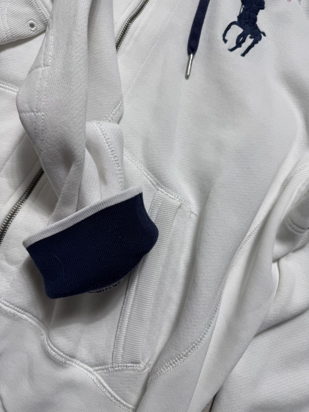 Polo Ralph Lauren Polo Ralph Lauren Big Pony USA #3 Vintage Full Zip Hoodie Size US L / EU 52-54 / 3 - 8 Thumbnail