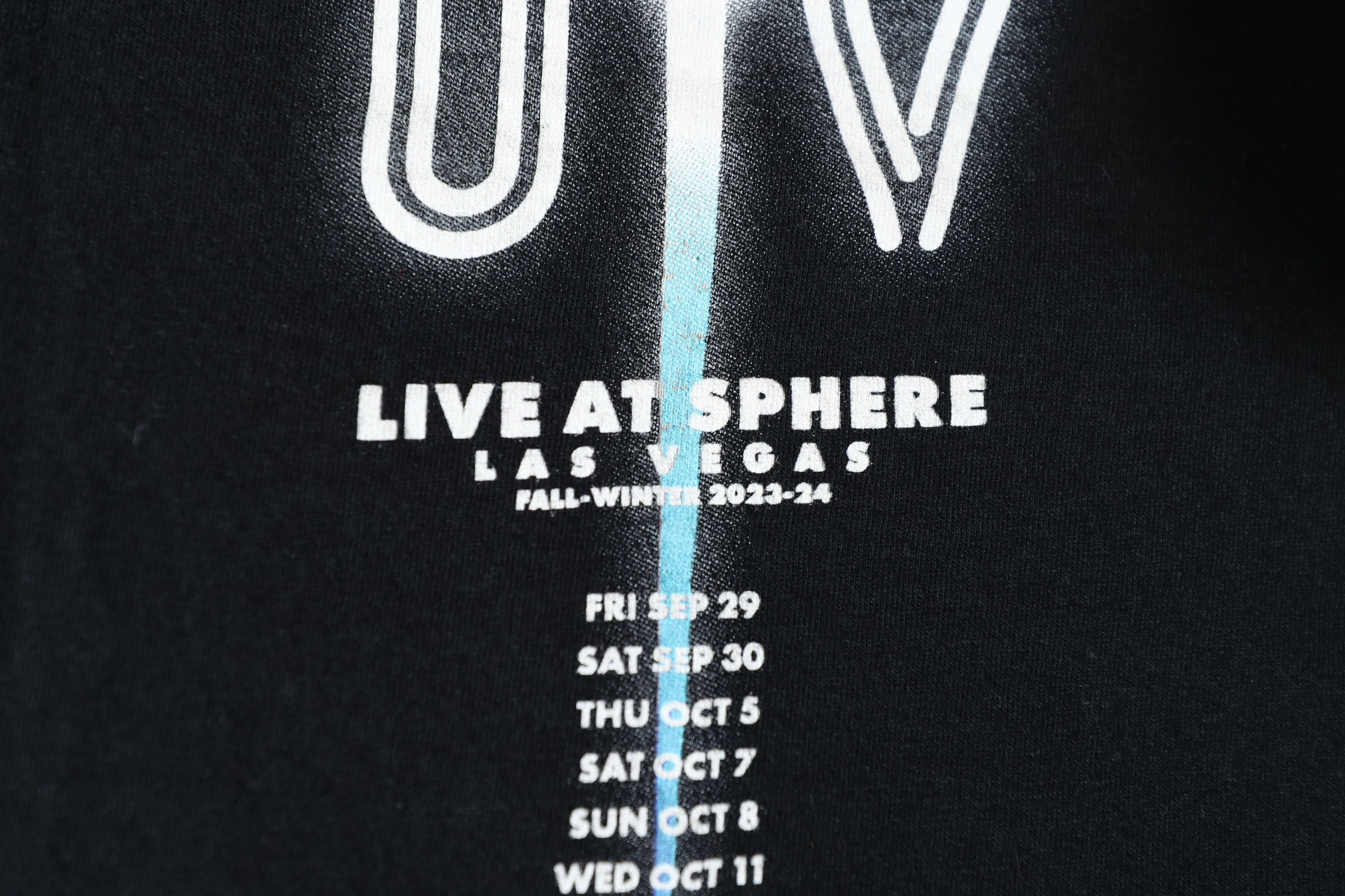 Band Tees U2 UV Las Vegas The Sphere Residency Tee (L) Size US L / EU 52-54 / 3 - 8 Thumbnail
