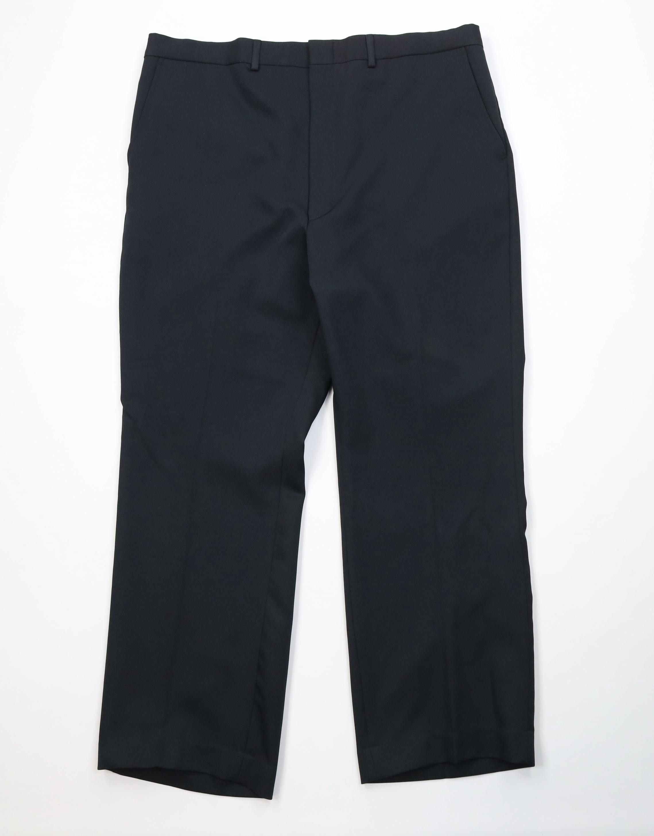 Vintage Vintage 70s Streetwear Flared Wide Leg Chino Pants Black Size US 40 / EU 56 - 1 Thumbnail