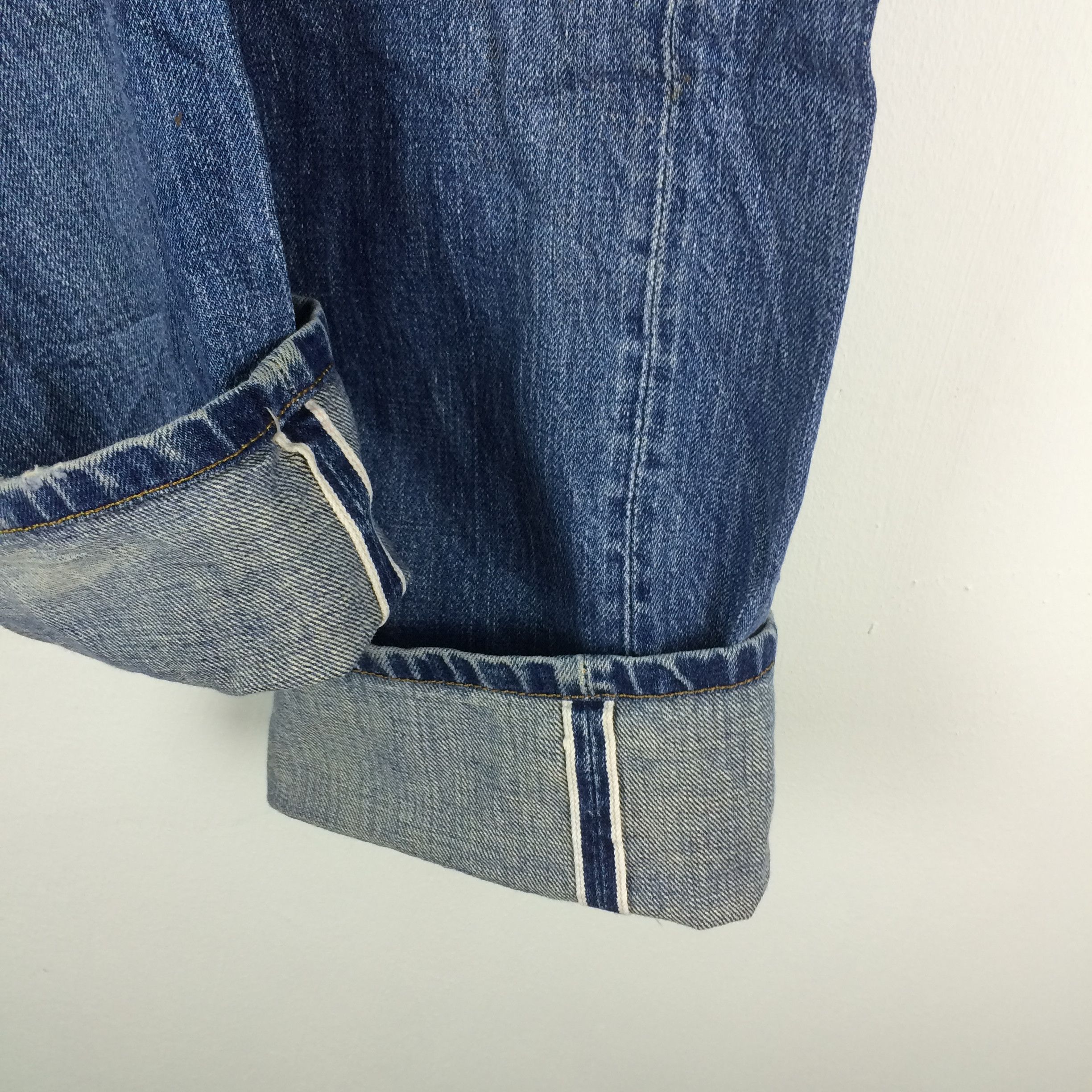 Levi's Vintage Clothing × Nirvana X32 VTG LEVIS BIG E SELVEDGE RIPPED JEANS KURT COBAIN STYLE Size US 31 - 8 Thumbnail