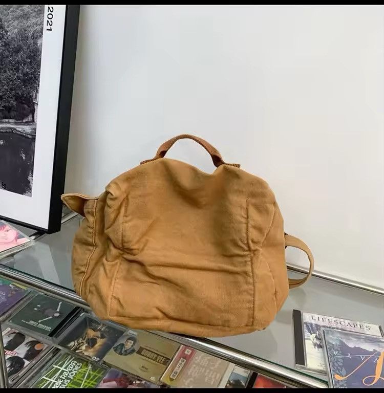 Japanese Brand Multi Pockets Canvas Shoulder Bag Size ONE SIZE - 4 Thumbnail