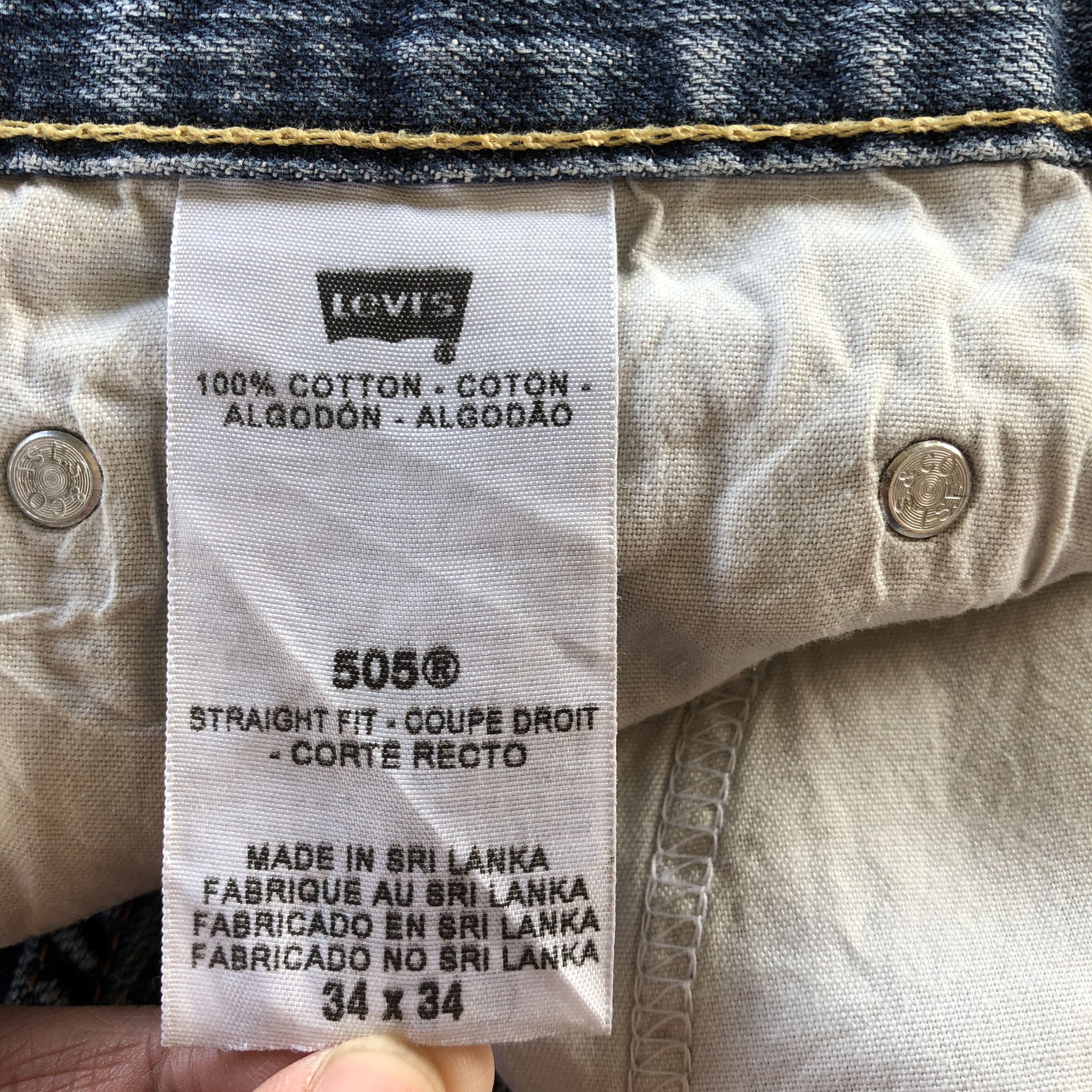 Levi's Vintage Levis 505 Jeans Distressed Levi's Faded Wash Denim Size US 32 / EU 48 - 9 Thumbnail
