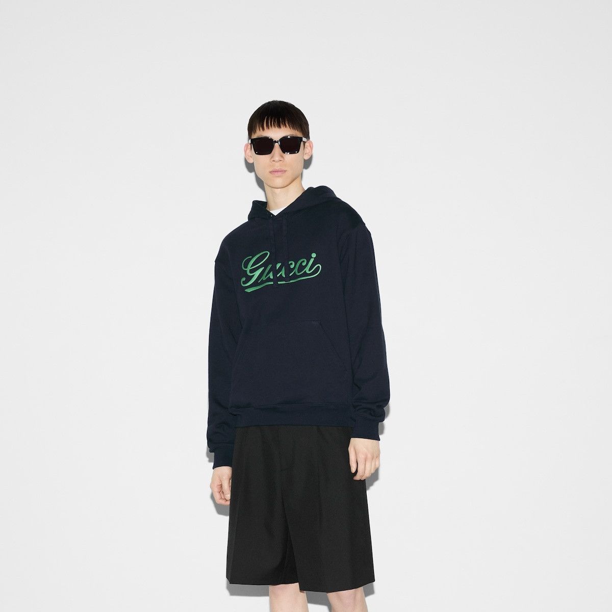 Gucci o1loc1c0925 788771 Embroidered Cotton Hooded Sweatshirt Size US L / EU 52-54 / 3 - 3 Thumbnail