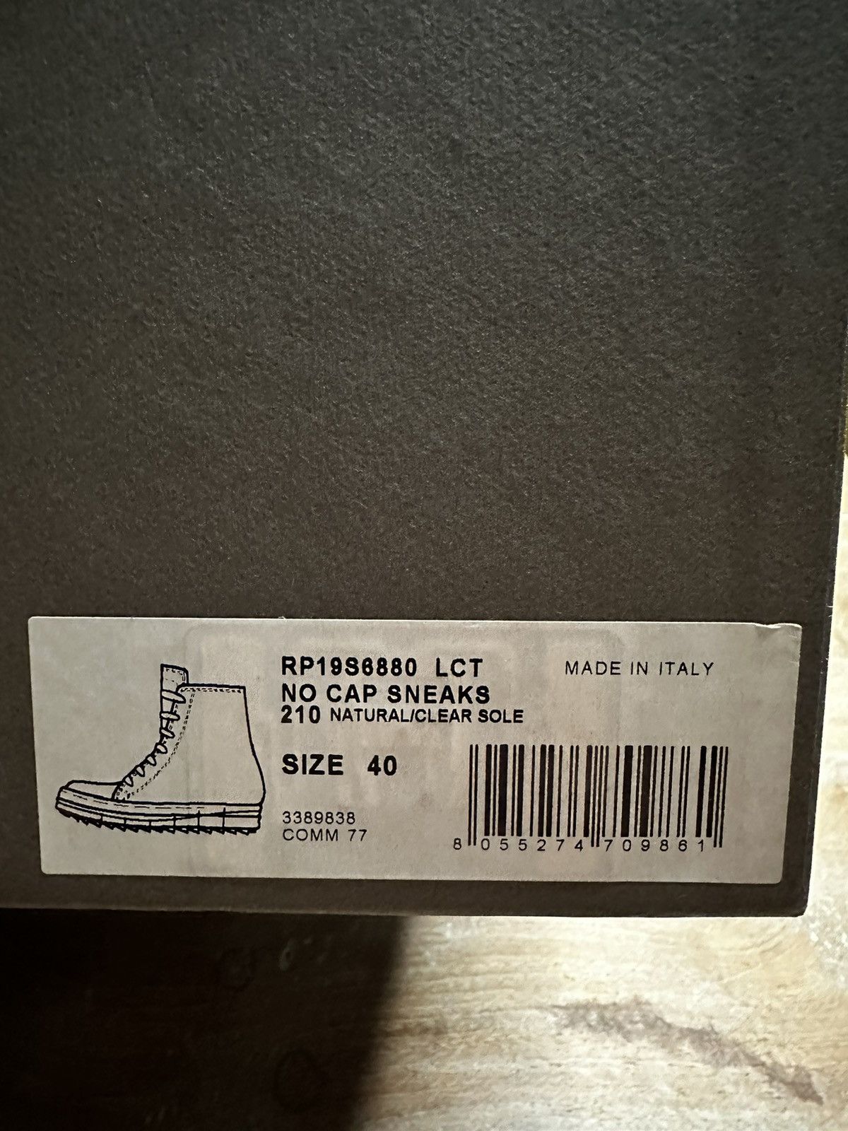 Rick Owens *holy grail* Babel ramones! Size US 7.5 / EU 40-41 - 13 Thumbnail