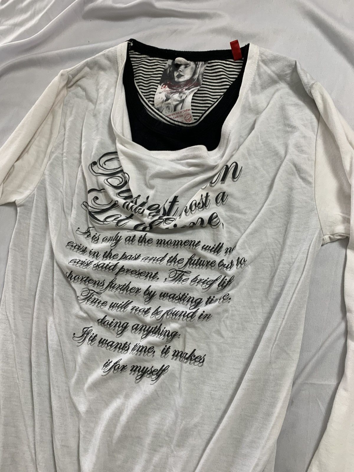 KMRii Japanese beaumere double layer Long Sleeve y2k gothic Size US S / EU 44-46 / 1 - 5 Thumbnail