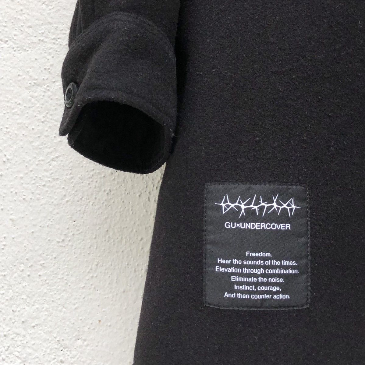Undercover Undercover x Uniqlo GU Knit Melton Long Shirt Black Men’s Size US L / EU 52-54 / 3 - 9 Thumbnail