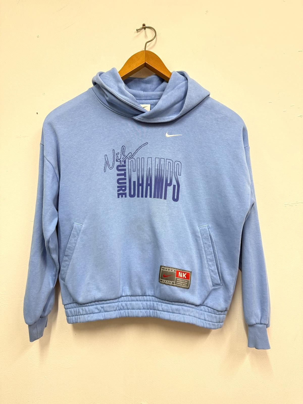 Nike Nike Culture Champs Blue Hoodie Sweatshirt B510 Size L / US 10 / IT 46 - 2 Thumbnail