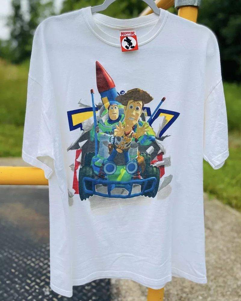 Vintage VINTAGE Disney Shirt Adult Large Toy Story Woody Size US L / EU 52-54 / 3 - 4 Thumbnail