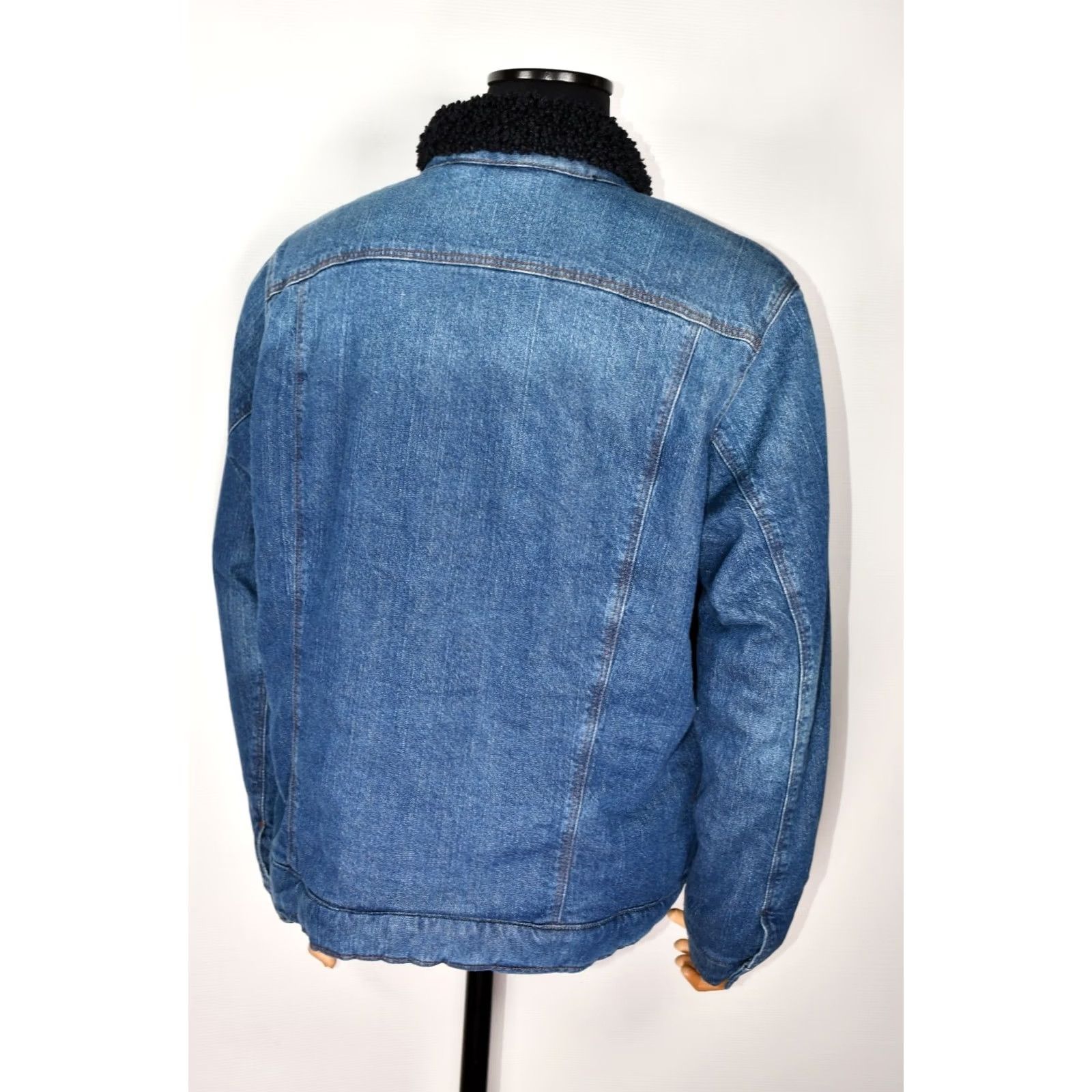 G-Star G-Star RAW 3301 Slim Sherpa Jacket Sato Stretch Denim 2XL Mens Blue Jacket Size US XXL / EU 58 / 5 - 3 Thumbnail