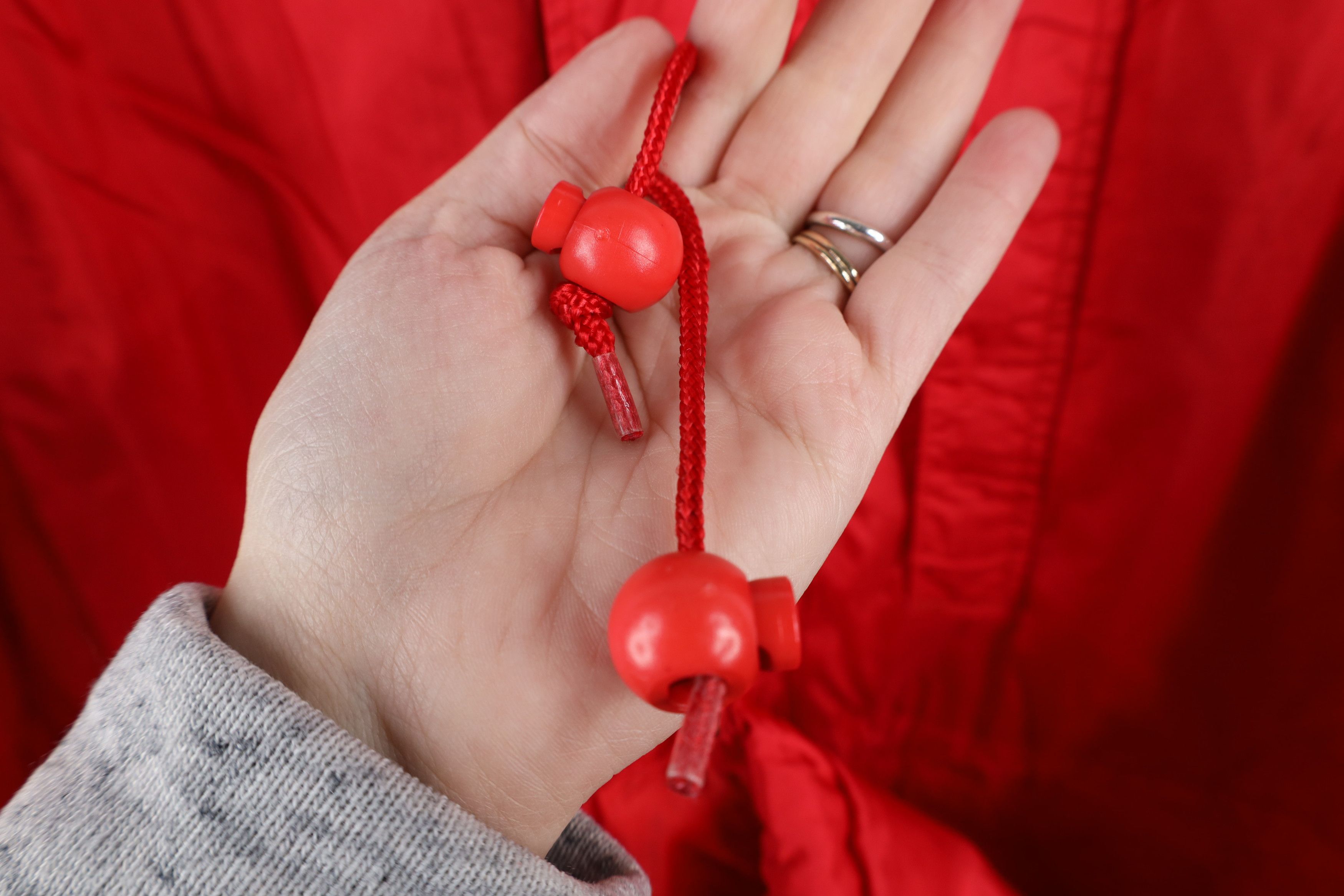 Eddie Bauer × Vintage Vintage 90s Eddie Bauer Goretex Long Rain Jacket Coat Red Size US S / EU 44-46 / 1 - 5 Thumbnail