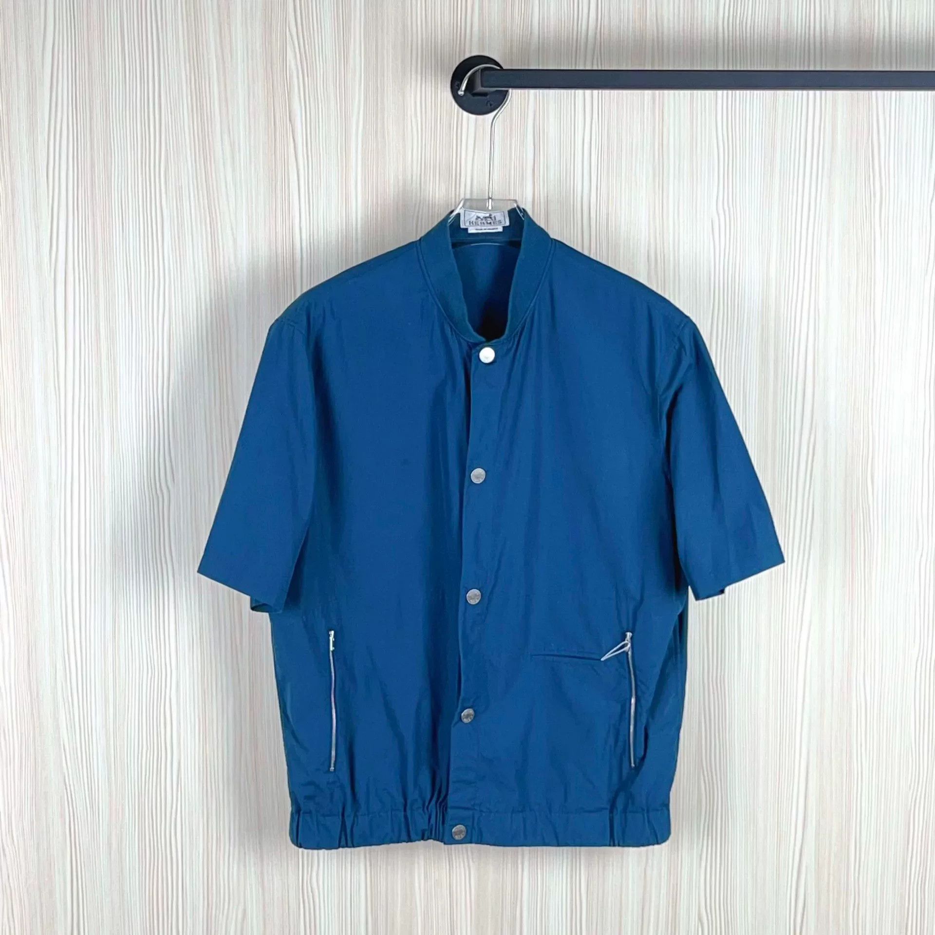 Hermes Hermes Short Sleeve Button Up Top Size US XXL / EU 58 / 5 - 1 Thumbnail