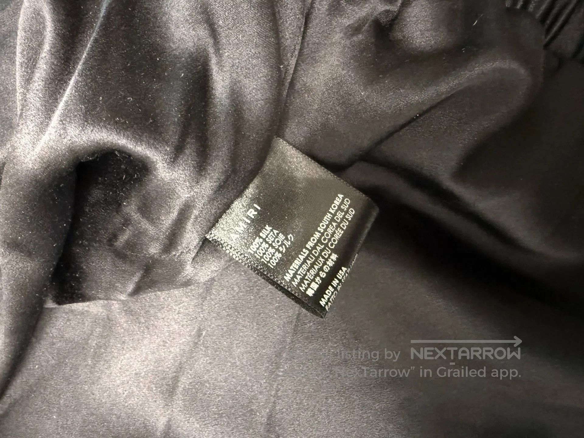 Amiri AMIRI Silk Zip Hoodie Jacket. Size US L / EU 52-54 / 3 - 8 Thumbnail
