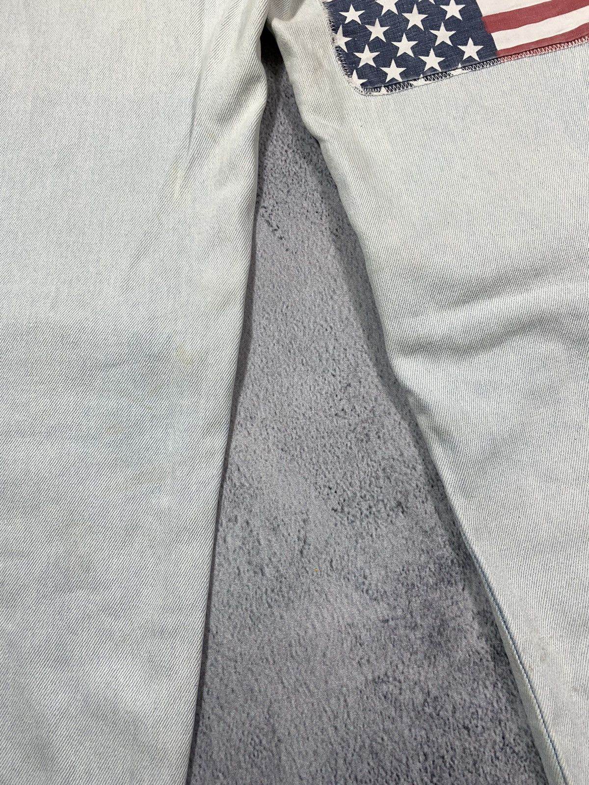 Japanese Brand × Vintage Vintage Y2K Japanese patchwork faded denim jeans trousers Size 27" / US 4 / IT 40 - 13 Thumbnail