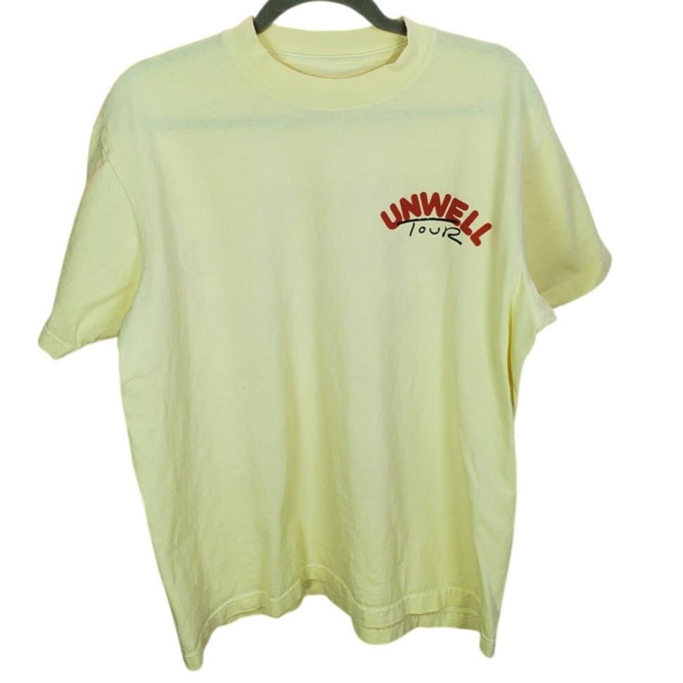 Other Unwell Tour Alex Cooper Graphic Tee Yellow Cotton L Size US L / EU 52-54 / 3 - 1 Thumbnail