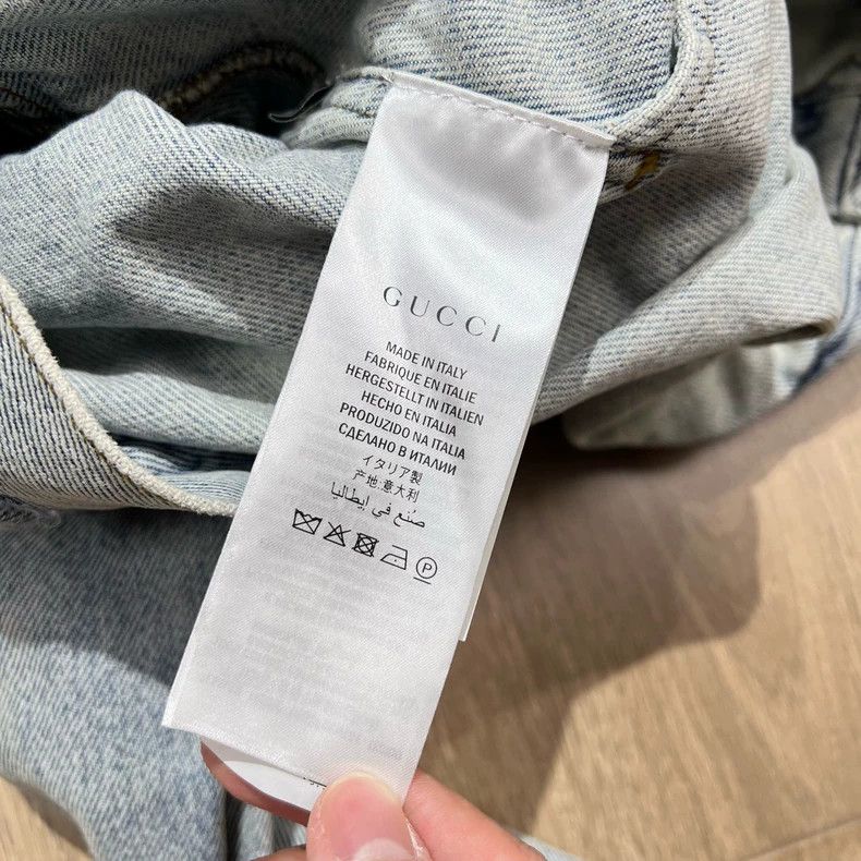 Gucci Gucci Towel bear embroidered letter denim jacket 2504-Nexta Size US M / EU 48-50 / 2 - 7 Thumbnail