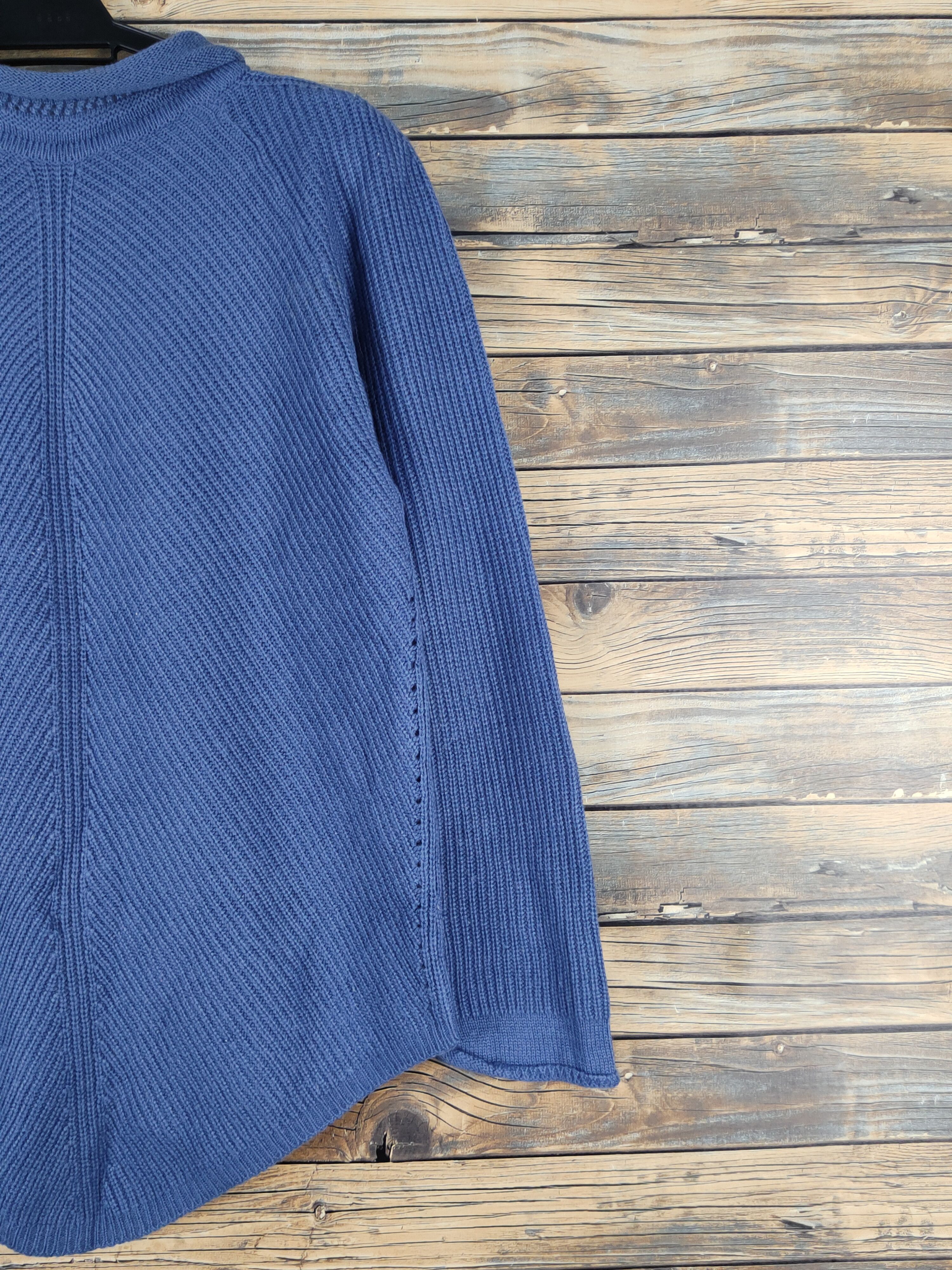 Homespun Knitwear × Japanese Brand × Vintage Japanese Brand Blue Knitwear Sweatshirts #W1145 Size L / US 10 / IT 46 - 9 Thumbnail