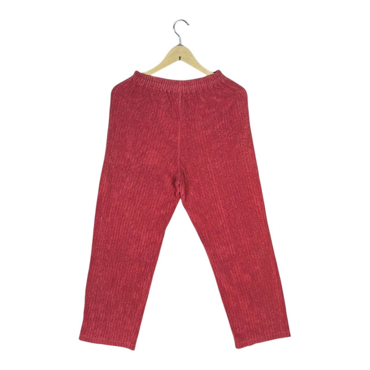 Issey Miyake Issey Miyake I.S. Brown Ribbed Knit Pants Archive 80s Size US 32 / EU 48 - 2 Thumbnail