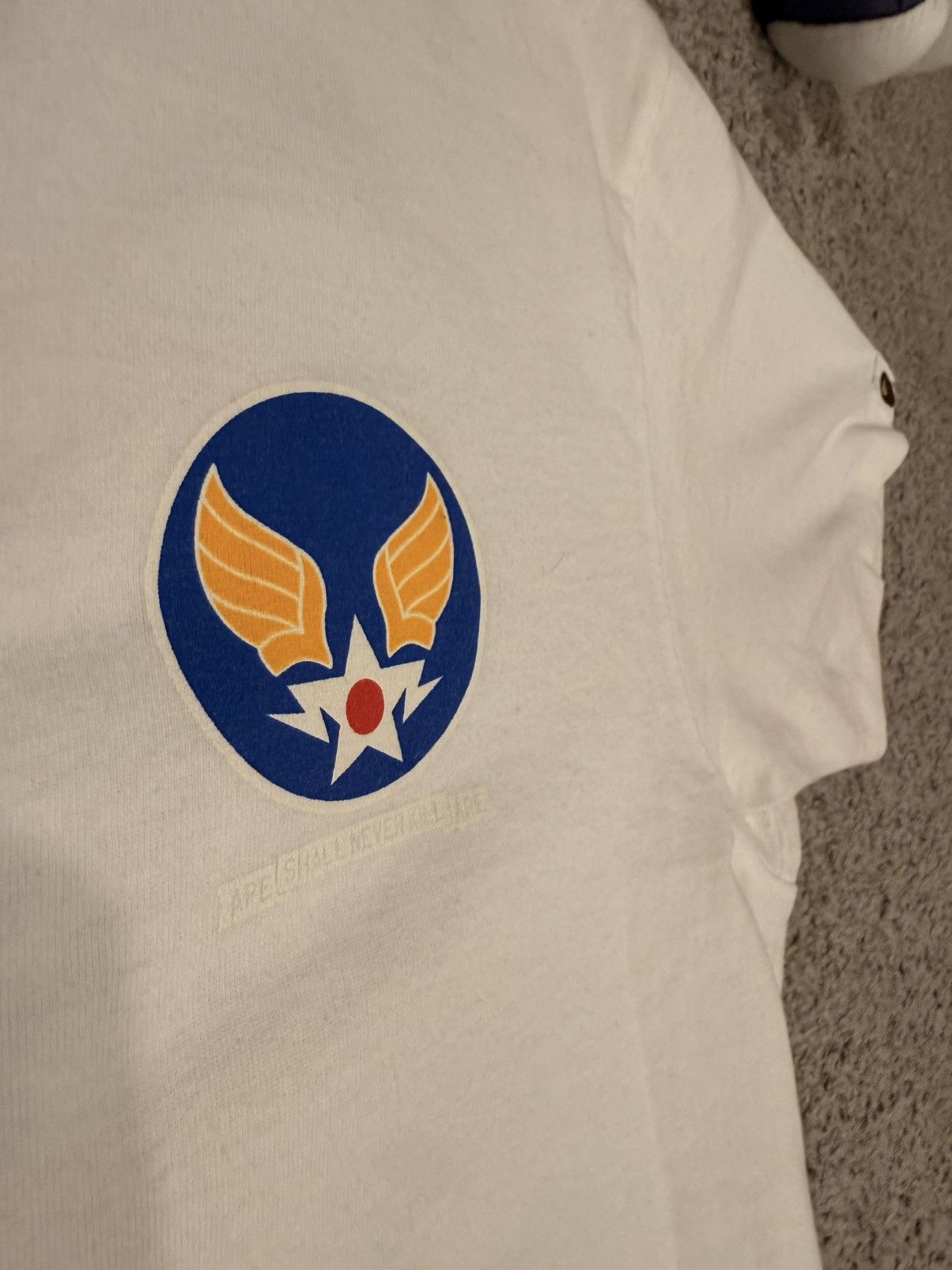 Bape BAPE WING LOGO/APE SHALL NEVER KILL APE TEE Size US M / EU 48-50 / 2 - 4 Thumbnail