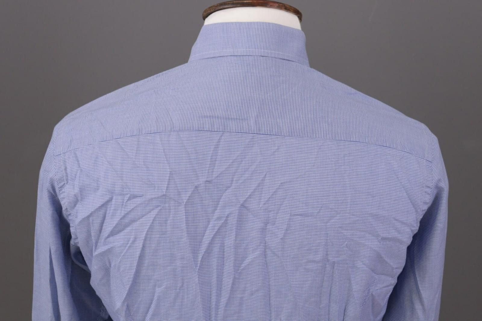 Eton Eton Contemporary Blue Check Extra Shirt Size 39 / 15 1/2 Size US M / EU 48-50 / 2 - 7 Thumbnail