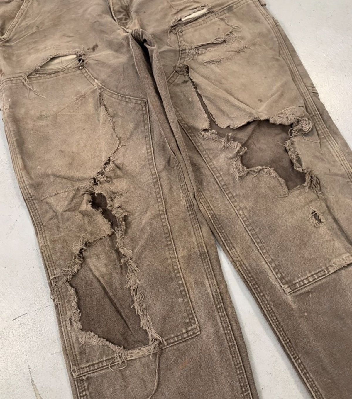 Carhartt Vintage carhartt b01 dkb double knee denim Size US 34 / EU 50 - 3 Thumbnail