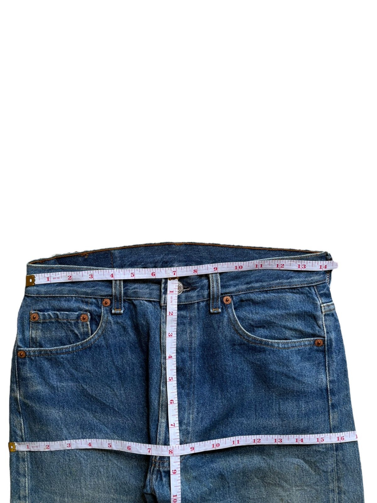 Levi's Vintage 90s Levis 501xx Mud Wash Distressed Jeans Size US 28 / EU 44 - 12 Thumbnail