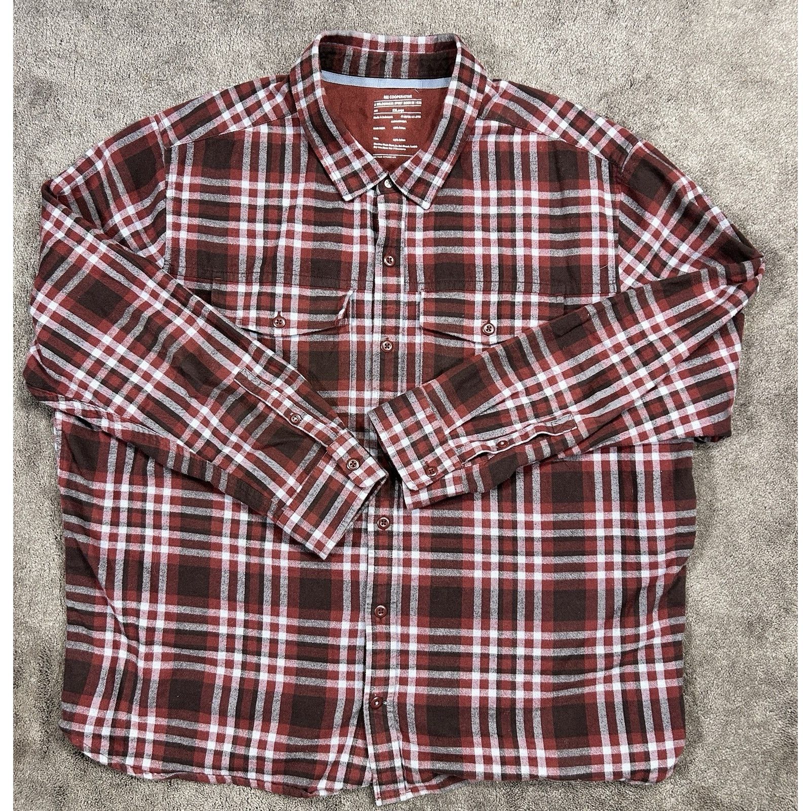 Rei REI CoOperative Mens XXL Flannel Shirt Size US XXL / EU 58 / 5 - 1 Thumbnail