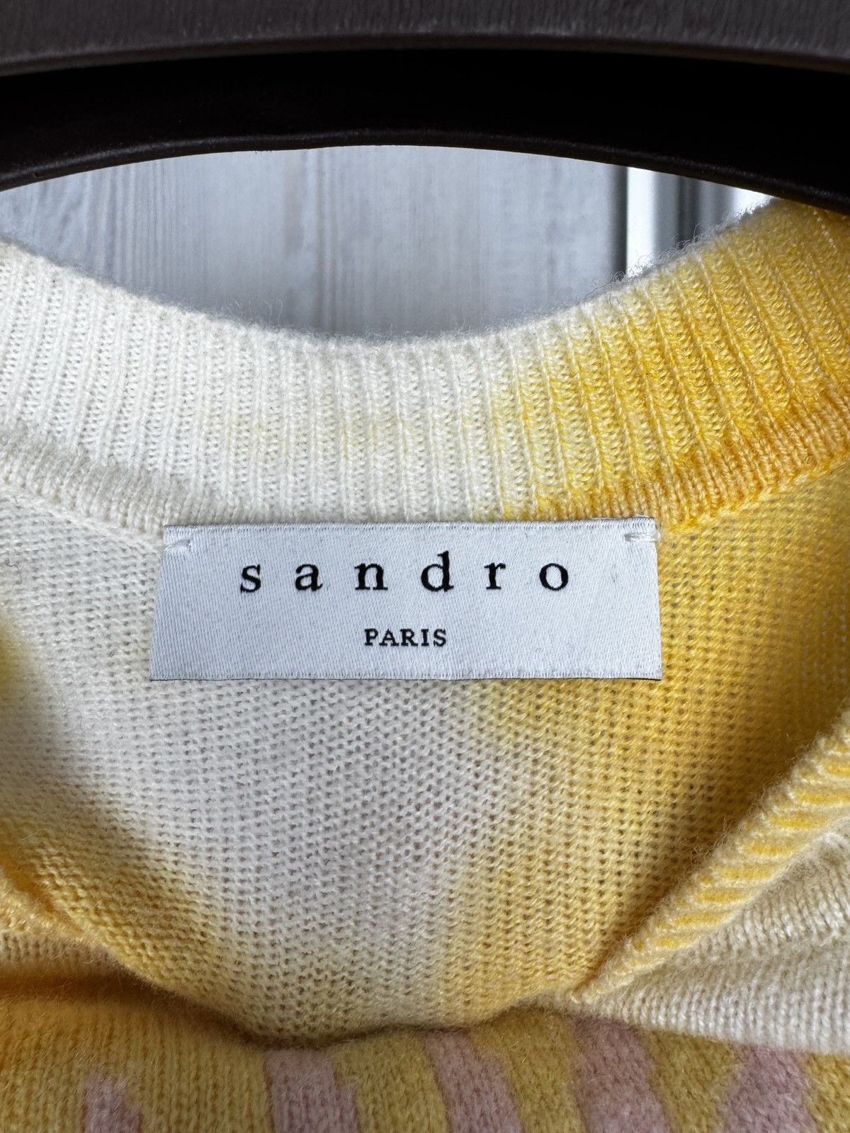Sandro Sandro Smiley Walk to the Sun Tie-dye Wool Cashmere sweater Size XS / US 0-2 / IT 36-38 - 8 Thumbnail