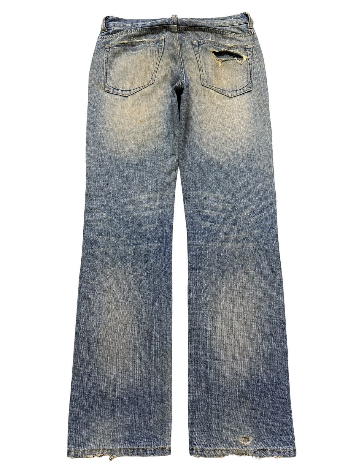 Global Work Vintage Y2K Japanese Global Work Mud Wash Distress Straight Size US 32 / EU 48 - 2 Thumbnail