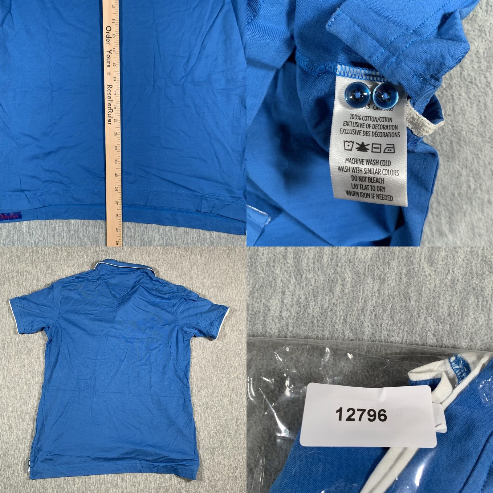 Robert Graham Robert Graham Polo Shirt Mens M Blue Classic Fit Cotton Size US M / EU 48-50 / 2 - 8 Thumbnail