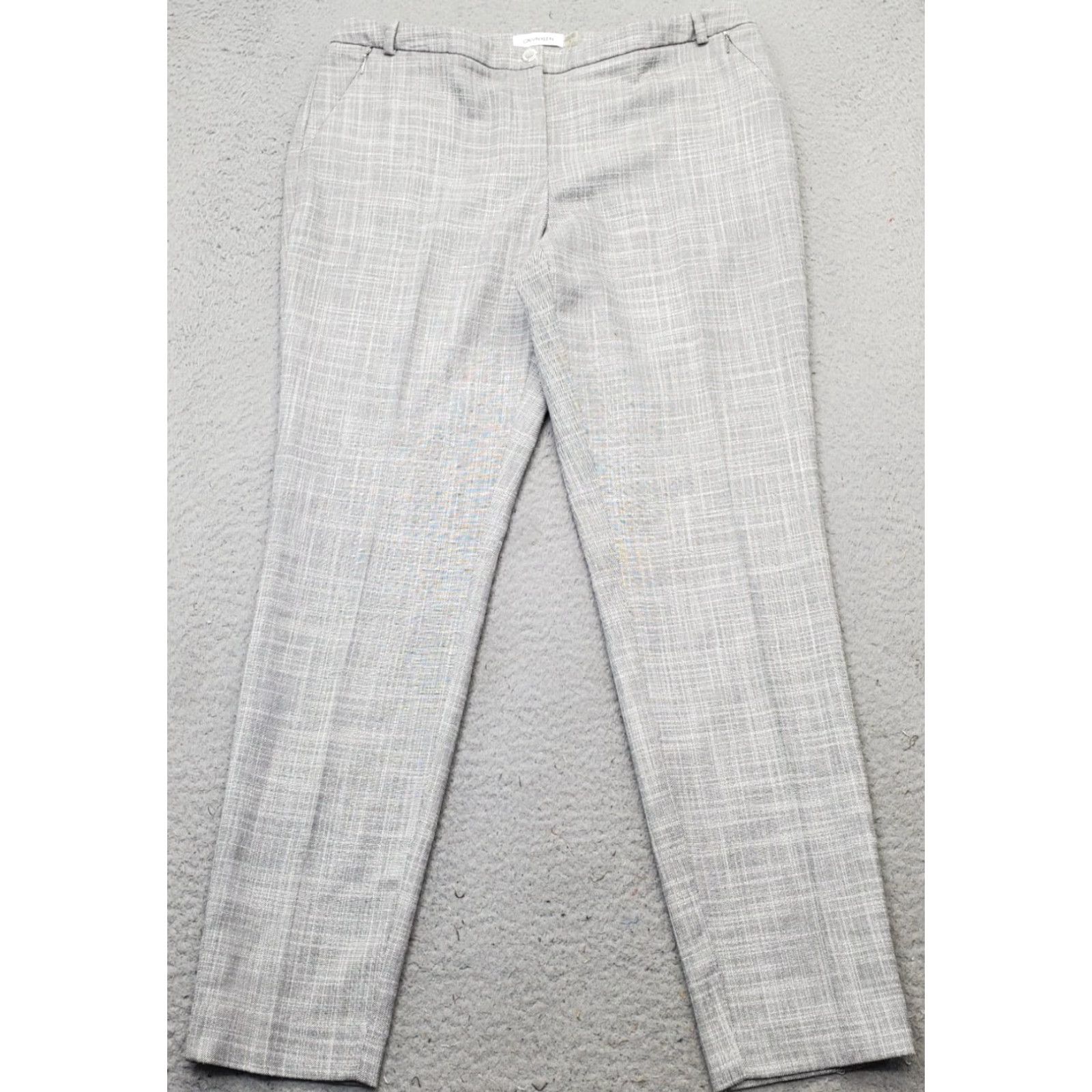 Calvin Klein Calvin Klein Pants Womens 8 Multi Stretch Regular Fit Straight Leg Low Waist Size 30" / US 8 / IT 44 - 2 Thumbnail