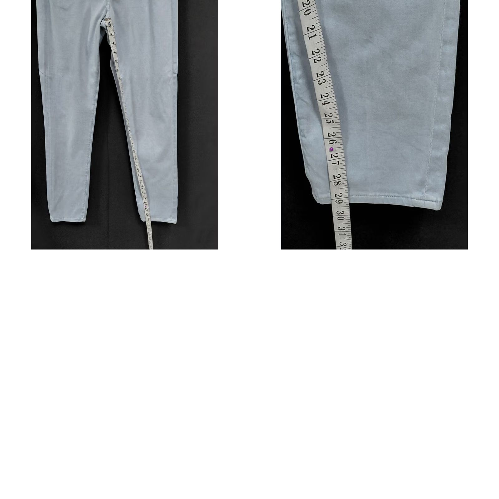 Vintage Adriano Goldschmied The Stilt Cigarette Leg Jeans Light Blue 30R Regular Women Jeans Size 30" / US 8 / IT 44 - 10 Thumbnail